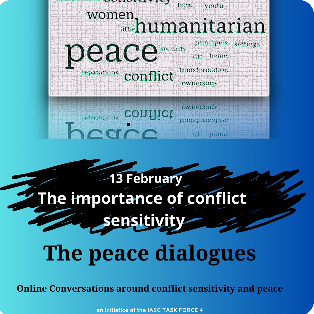 Photo of the Peace dialogues session on Importance of conflict sensitivity, 13 February