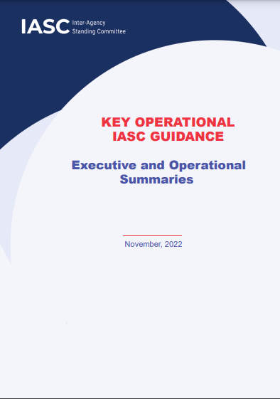 Cover of the Key Operational IASC Guidance, Executive and Operational Summaries