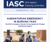 A screenshot of the top of the IASC newsletter, with the first title reading 'Humanitarian Emergency in Burkina Faso'