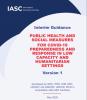 Cover of the Interim Guidance on Public Health and Social Measures for COVID-19 Preparedness and Response Operations in Low Capacity and Humanitarian Settings
