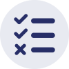 An icon representing a checklist