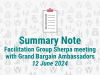Summary Note Facilitation Group meeting Grand Bargain